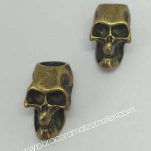 Paracord Aksesuar Metal Kurukafa Bronz Renk - Görsel 8