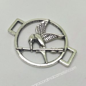 Paracord Bileklik Aksesuar Alaycı Kuş Gümüş Renk - Görsel 1