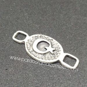 Paracord Bileklik Aksesuar Ay Yıldız Bayrak Gümüş Renk 01 - Görsel 3
