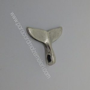 Paracord Bileklik Balina Kuyruk Aksesuar Gümüş Renk - Görsel 5