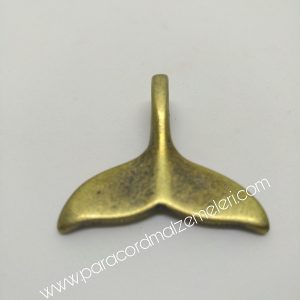 Paracord Bileklik Balina Kuyruk Aksesuar Bronz Renk - Görsel 3