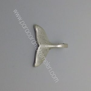 Paracord Bileklik Balina Kuyruk Aksesuar Gümüş Renk - Görsel 1