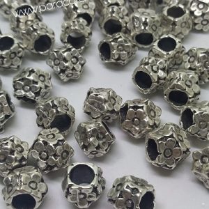 Paracord Aksesuar Boncuk Kabartma Çiçek Model - Görsel 1