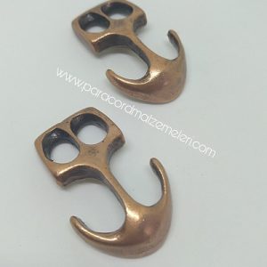Paracord Bileklik Aksesuar Çapa Klips Bakır Renk - Görsel 4