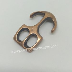 Paracord Bileklik Aksesuar Çapa Klips Bakır Renk - Görsel 2