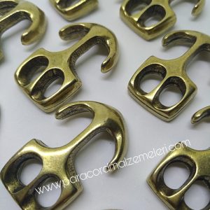 Paracord Bileklik Aksesuar Çapa Klips Bronz Renk - Görsel 1