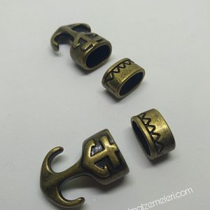 Paracord Aksesuar Çapa Klips Set Bronz Renk - Görsel 2