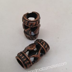 Paracord Aksesuar Delikli Model Boncuk Bakır Renk - Görsel 4