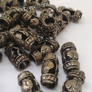 Paracord Aksesuar Delikli Model Boncuk Bronz Renk - Görsel 3
