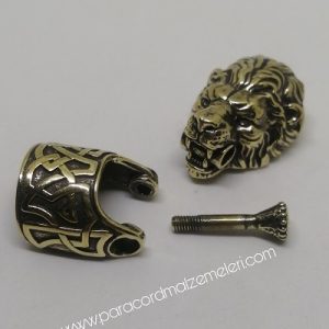Paracord Bileklik Aksesuar Klips Aslan Bronz Renk - Görsel 5