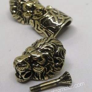Paracord Bileklik Aksesuar Klips Aslan Bronz Renk - Görsel 3