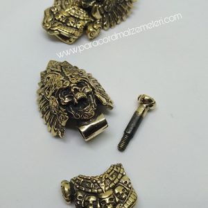 Paracord Bileklik Aksesuar Klips Aztec Model Bakır Renk - Görsel 4