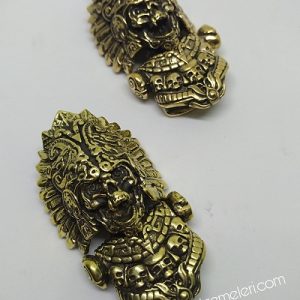 Paracord Bileklik Aksesuar Klips Aztec Model Bakır Renk - Görsel 7