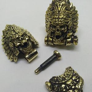 Paracord Bileklik Aksesuar Klips Aztec Model Bronz Renk - Görsel 2