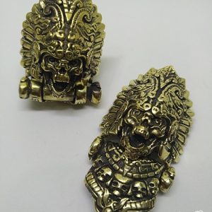 Paracord Bileklik Aksesuar Klips Aztec Model Bronz Renk - Görsel 3