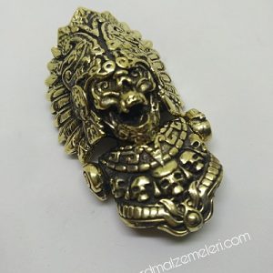Paracord Bileklik Aksesuar Klips Aztec Model Bronz Renk - Görsel 6