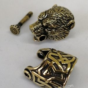 Paracord Bileklik Aksesuar Klips Boz Ayı Bronz Renk - Görsel 6