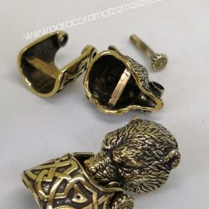 Paracord Bileklik Aksesuar Klips Boz Ayı Bronz Renk - Görsel 5