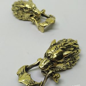 Paracord Bileklik Aksesuar Klips Canavar Kurt Bronz Renk - Görsel 3