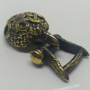 PARACORD BİLEKLİK AKSESUAR KLİPS KARTAL BRONZ RENK - Görsel 5