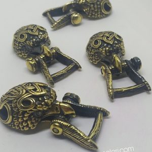 PARACORD BİLEKLİK AKSESUAR KLİPS KARTAL BRONZ RENK - Görsel 3