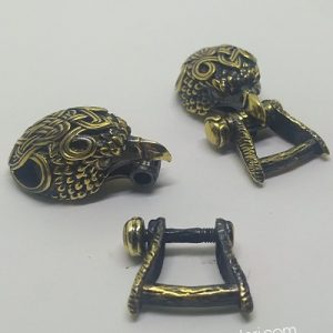 PARACORD BİLEKLİK AKSESUAR KLİPS KARTAL BRONZ RENK - Görsel 2