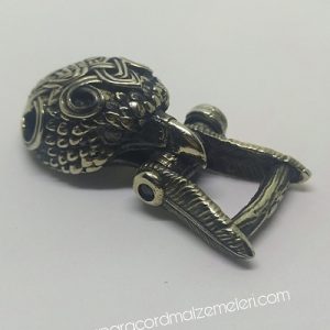 PARACORD BİLEKLİK AKSESUAR KLİPS KARTAL GÜMÜŞ RENK - Görsel 5