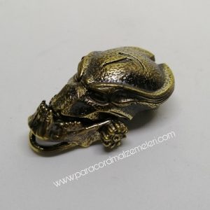 Paracord Bileklik Aksesuar Klips 3D Predatör Model Bronz Renk - Görsel 5
