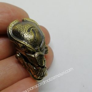 Paracord Bileklik Aksesuar Klips 3D Predatör Model Bronz Renk - Görsel 2