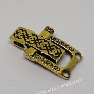 Paracord Bileklik Aksesuar Klips U Model Pirinç - Görsel 3