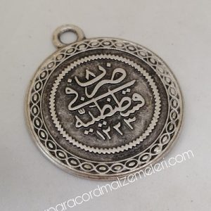 Paracord Aksesuar Kolye Tuğra Gümüş Renk - Görsel 2