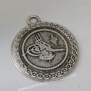 Paracord Aksesuar Kolye Tuğra Gümüş Renk - Görsel 1