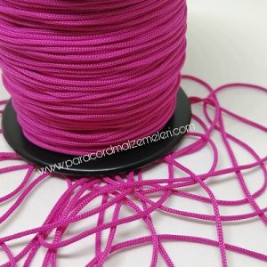 Paracord Bileklik Aksesuar Makrome İpi 1 mm Fuşya Renk - Görsel 2