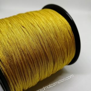 Paracord Bileklik Aksesuar Makrome İpi 1 mm Gold Renk - Görsel 2