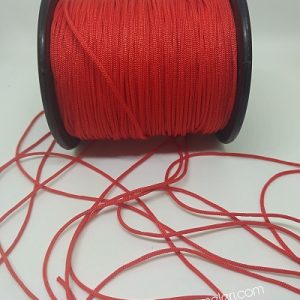 Paracord Bileklik Aksesuar Makrome İpi 1 mm Kırmızı Renk - Görsel 3