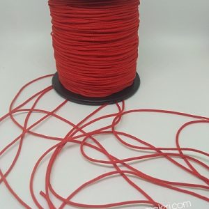 Paracord Bileklik Aksesuar Makrome İpi 1 mm Kırmızı Renk - Görsel 2
