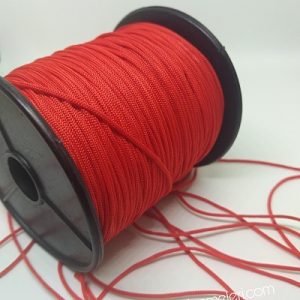 Paracord Bileklik Aksesuar Makrome İpi 1 mm Kırmızı Renk - Görsel 1
