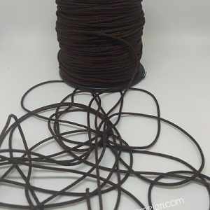 Paracord Bileklik Aksesuar Makrome İpi 1 mm Koyu Kahve Renk - Görsel 2