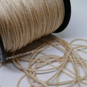 Paracord Bileklik Aksesuar Makrome İpi 1 mm Krem Renk - Görsel 1