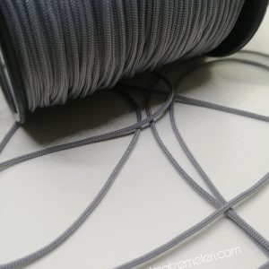 Paracord Bileklik Aksesuar Makrome İpi 1 mm Duman Gri Renk - Görsel 2