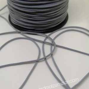 Paracord Bileklik Aksesuar Makrome İpi 1 mm Duman Gri Renk - Görsel 1