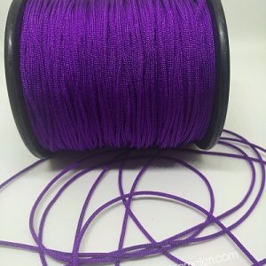 Paracord Bileklik Aksesuar Makrome İpi 1 mm Mor Renk - Görsel 3