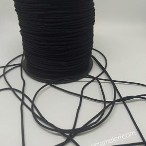 Paracord Bileklik Aksesuar Makrome İpi 1 mm Siyah Renk - Görsel 2