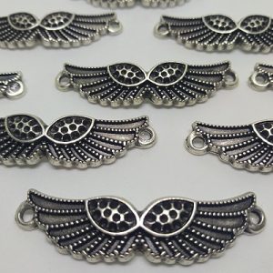 Paracord Aksesuar Melek Göz Kanat Gümüş Renk - Görsel 1