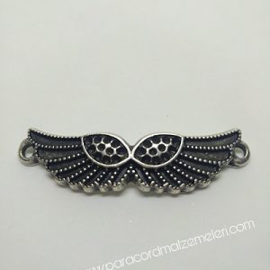 Paracord Aksesuar Melek Göz Kanat Gümüş Renk - Görsel 4