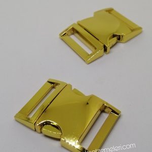 Paracord Bileklik Aksesuar Metal Toka Klips XS Boy Gold Renk - Görsel 2