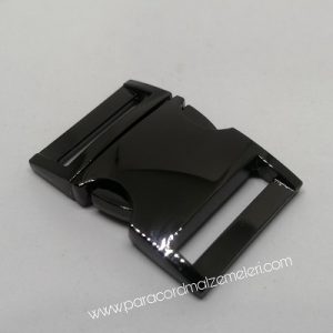 Paracord Bileklik Aksesuar Metal Toka Klips XS Boy Nikel Siyah Renk - Görsel 3