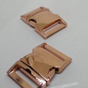 Paracord Bileklik Aksesuar Metal Toka Klips XS Boy Roza Gold Renk - Görsel 3