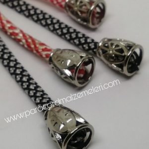 Paracord Aksesuar Stoper Parlak Gümüş Renk - Görsel 3