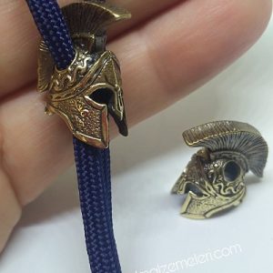 Paracord Aksesuar Spartan Miğfer Bronz Renk - Görsel 1